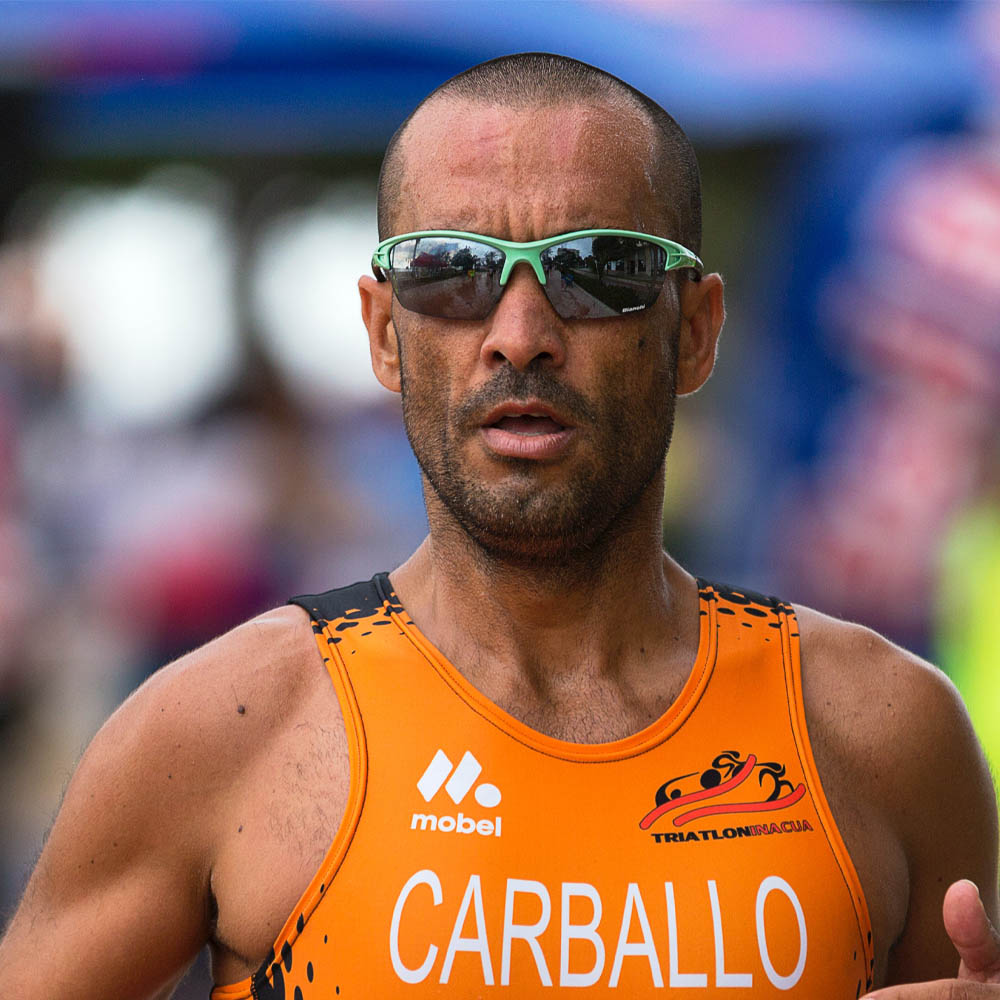 athlete wearing sunglasses